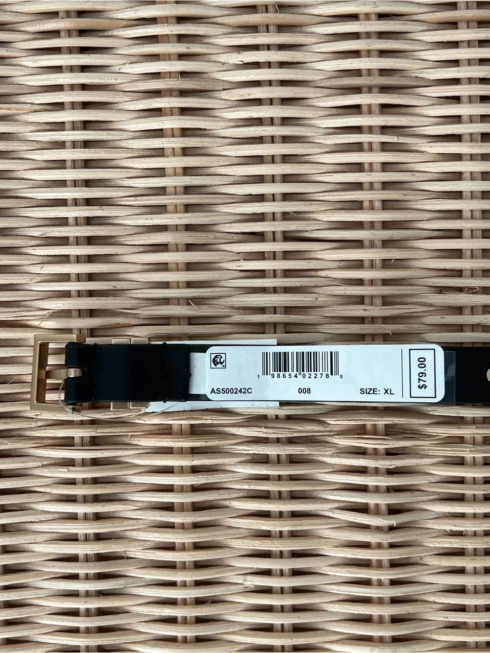 AllSaints Black Studded Leather Belt XL | London Cool Girl - Picture 4 of 4